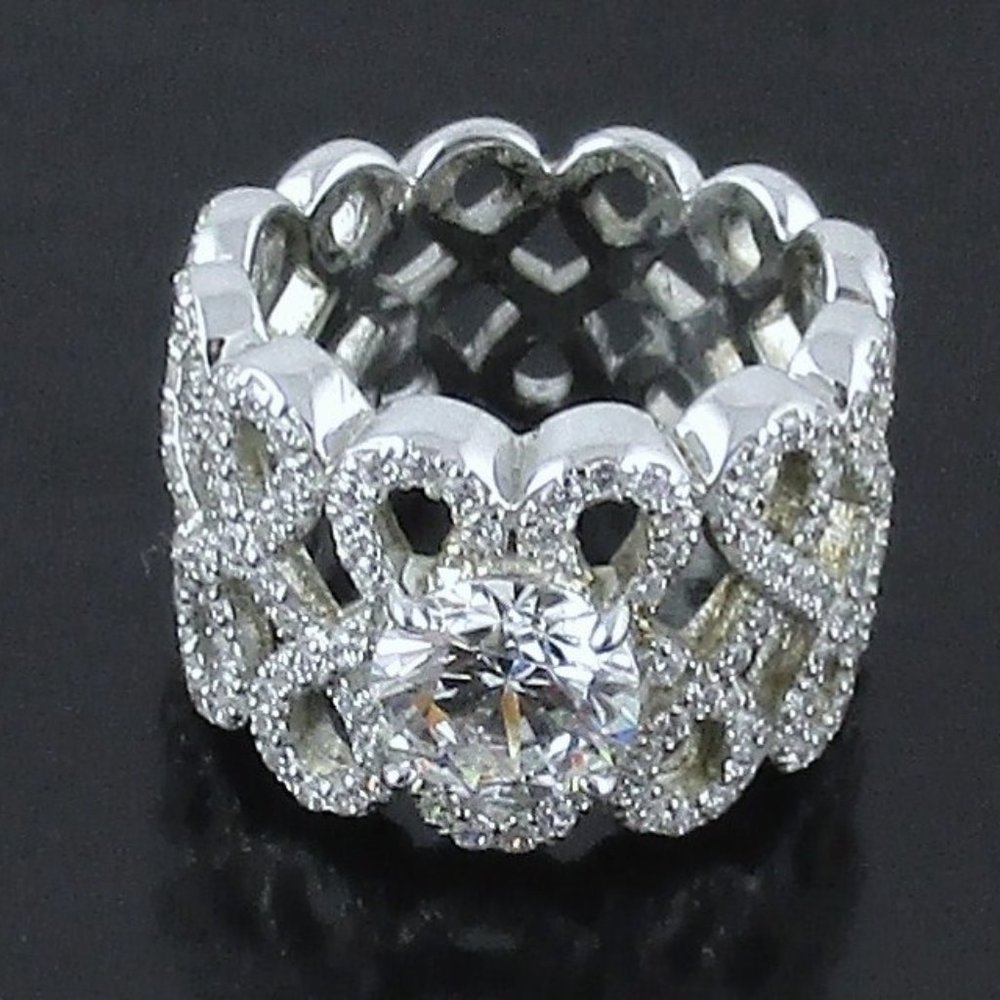 Jean Dousset Looping Design Band Ring - Picture 5 of 8